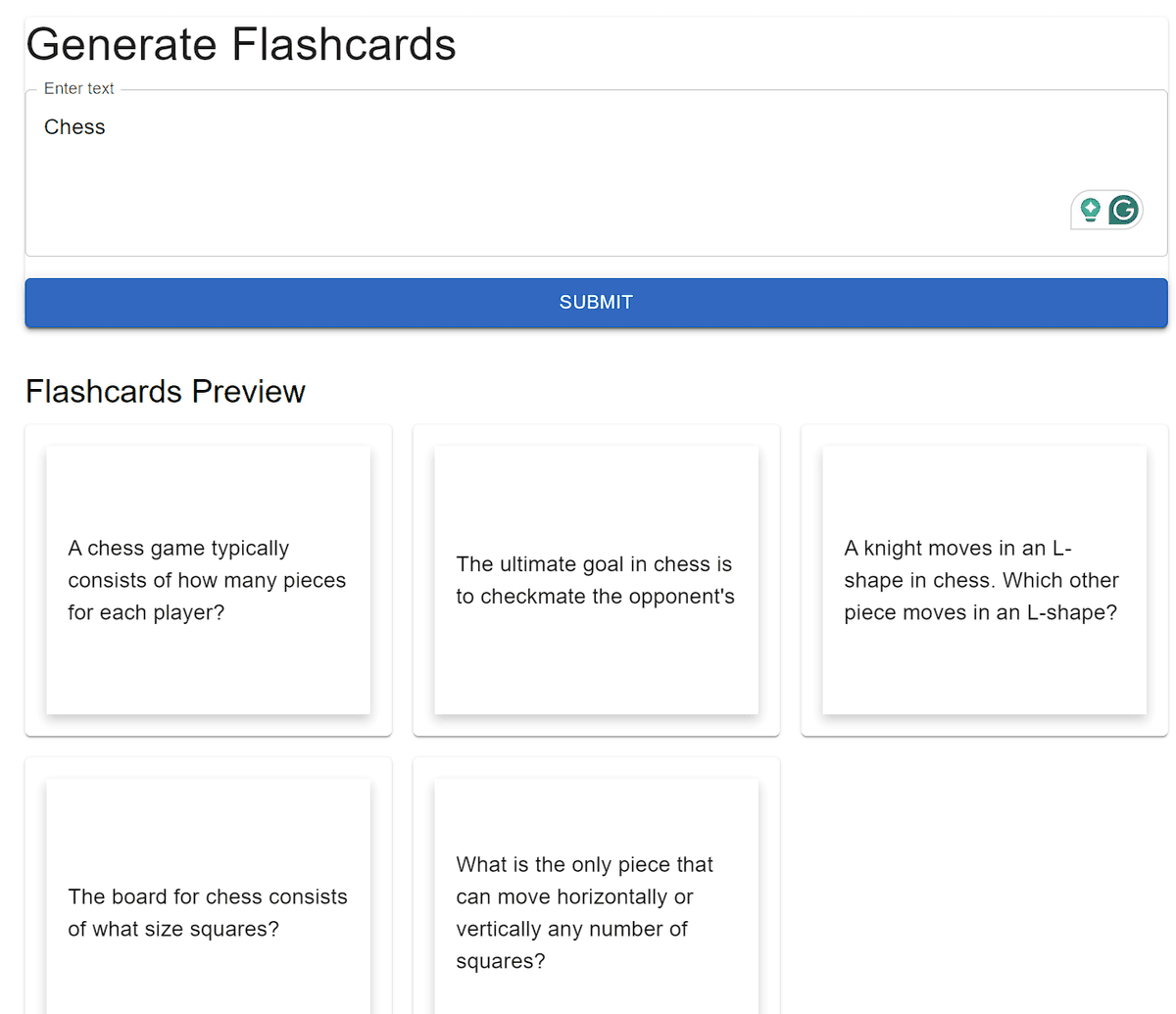 AI Flashcard SAAS